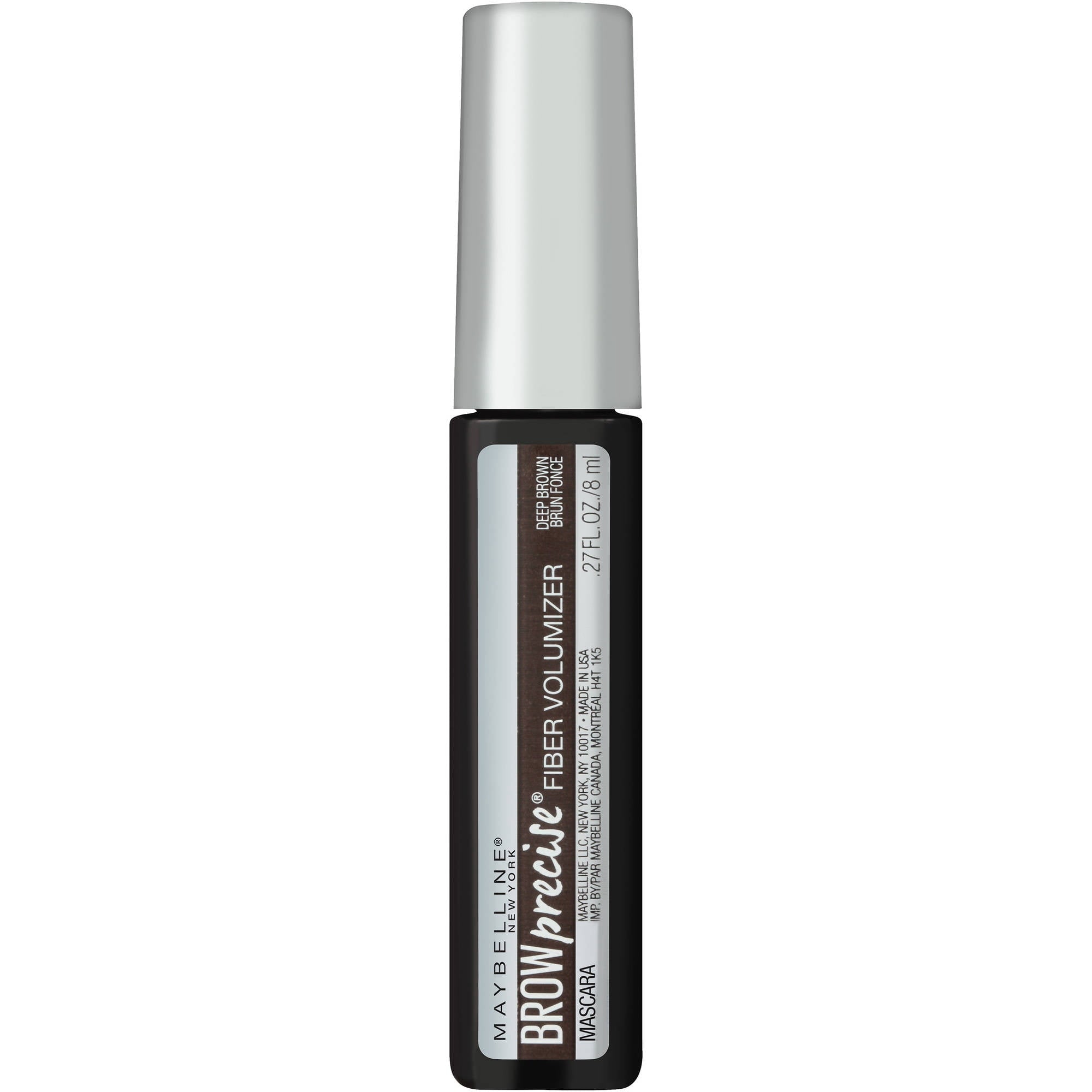 Maybelline Brow Precise Fiber Volumizer Brow Mascara, Deep Brown