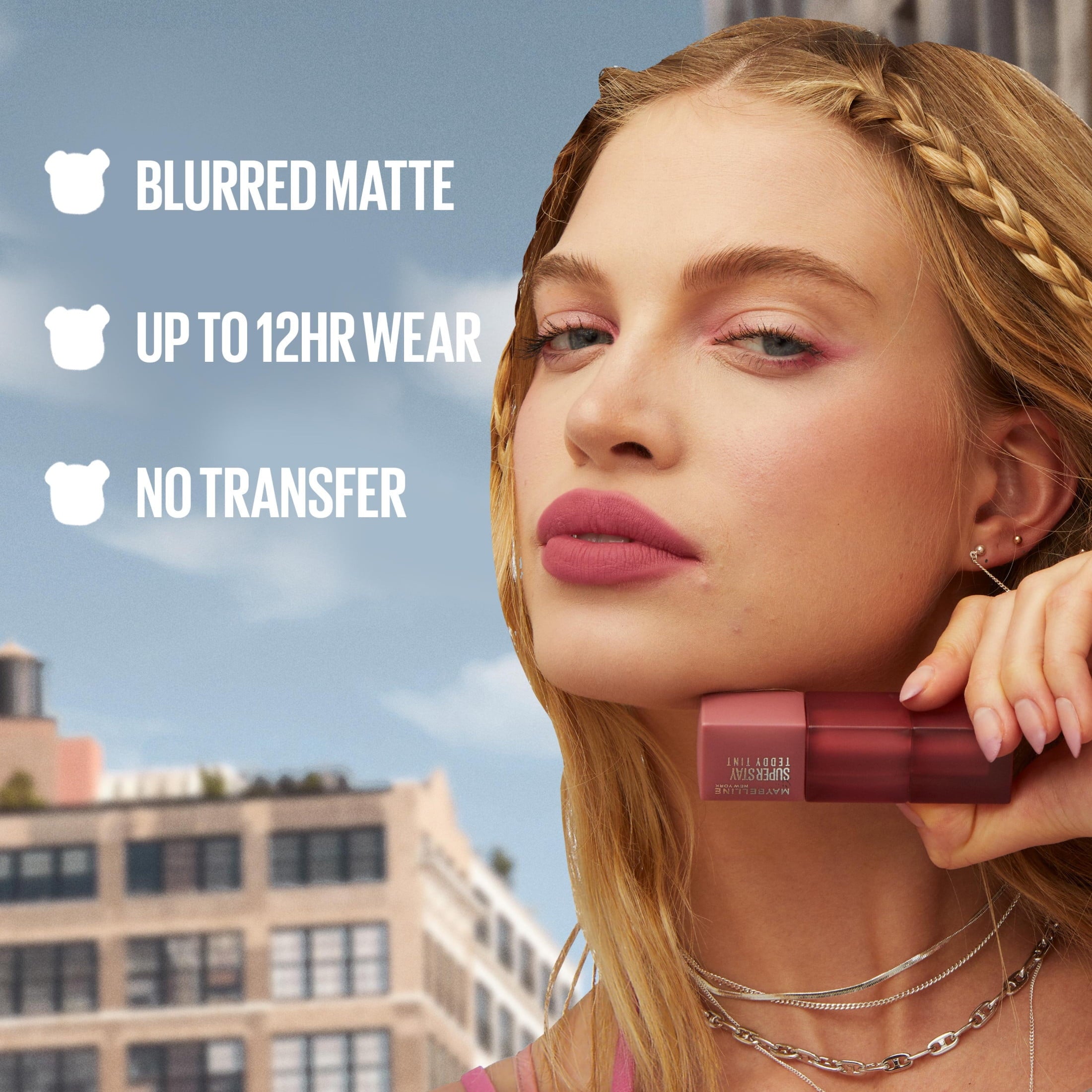 Maybelline Super Stay Teddy Tint, Long Lasting Matte Lip Stain, Wild At Heart, 0.17 fl oz