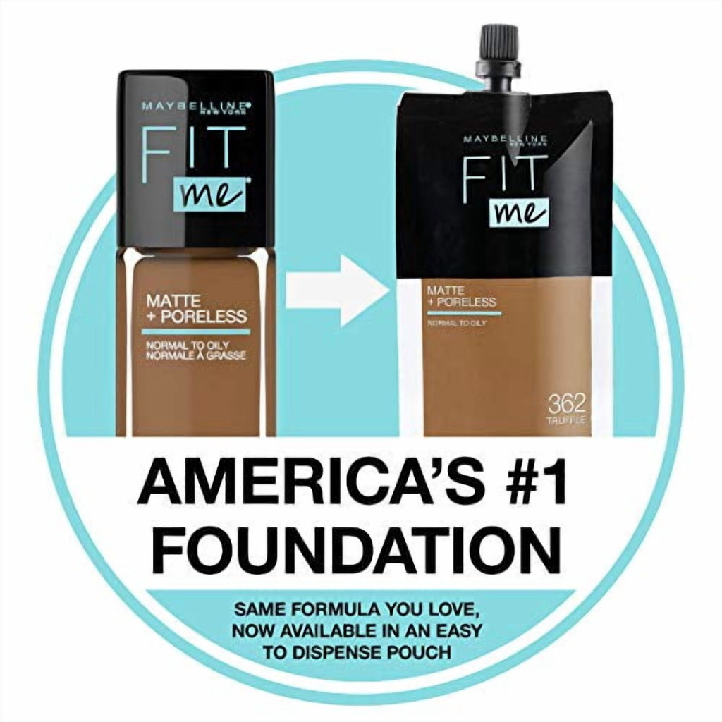 Maybelline Fit Me Matte + Poreless Liquid Foundation, Normal To Oily, 115 Ivory