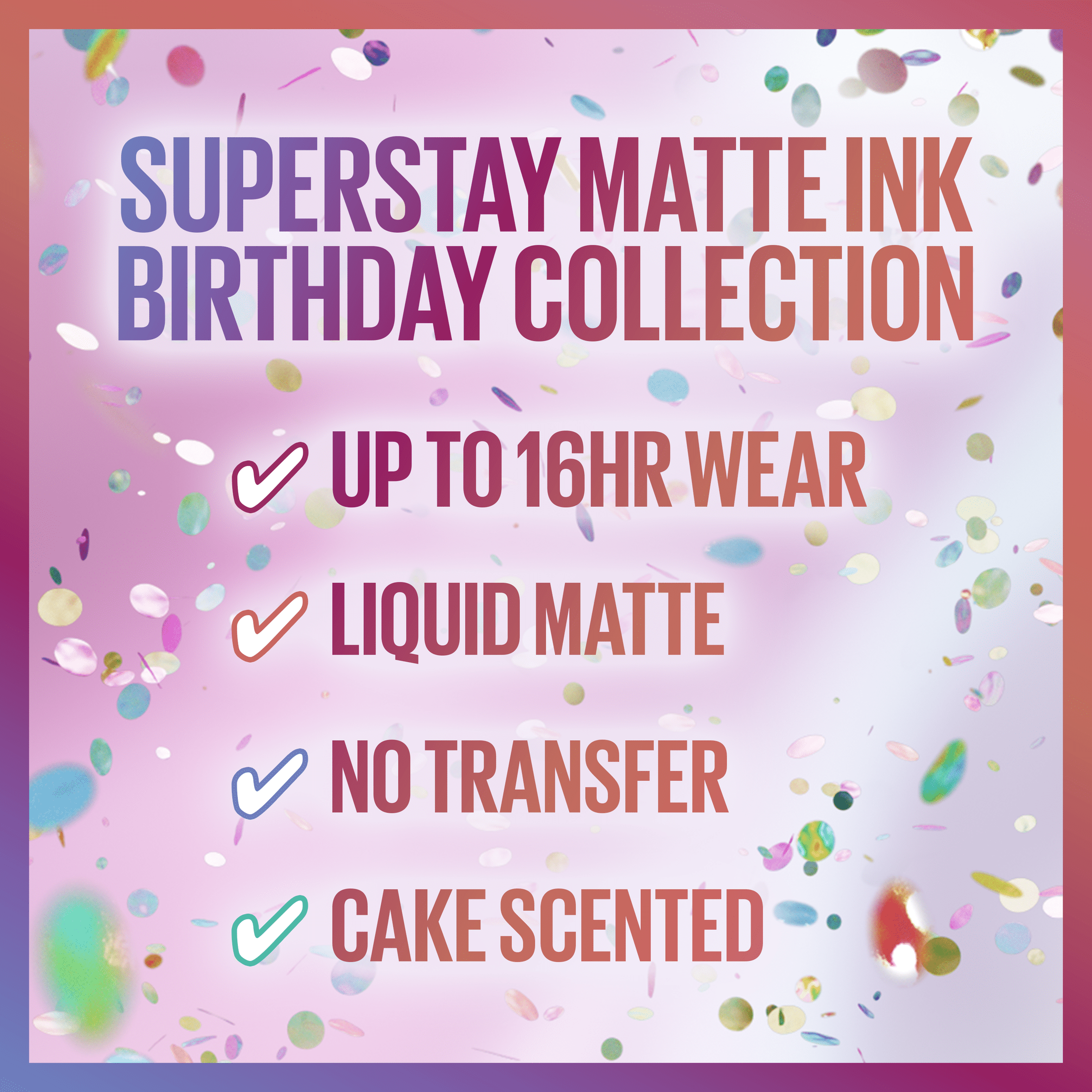 Maybelline Super Stay Matte Ink Liquid Lipstick, Birthday Edition, Guest of Honor, 0.17 fl. oz.
