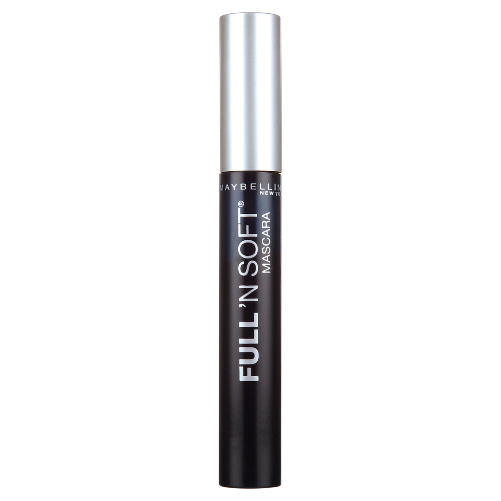 (3 pack) Maybelline Full N Soft Mascara Black .16 Oz, Pack of 6