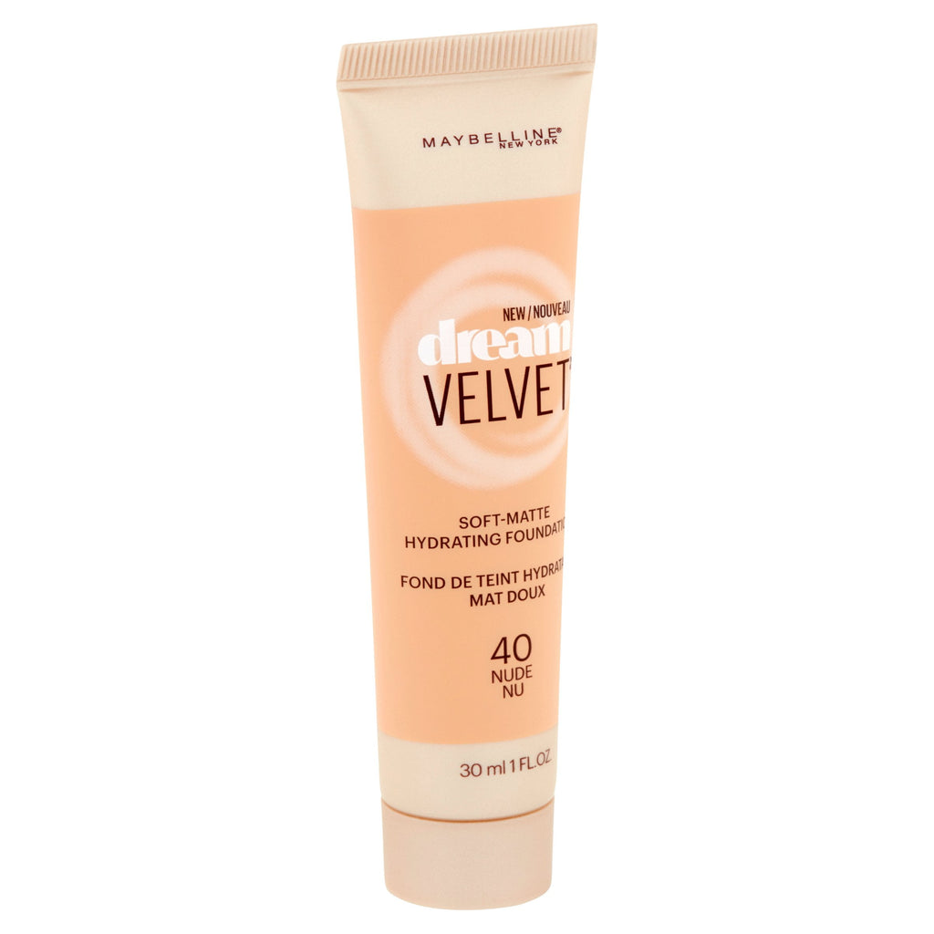 Maybelline Dream Velvet Soft-Matte Hydrating Foundation, Nude, 1 Fl Oz