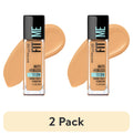 (2 pack) Maybelline Fit Me Matte + Poreless Liquid Foundation Makeup, 312 Golden, 1 fl oz