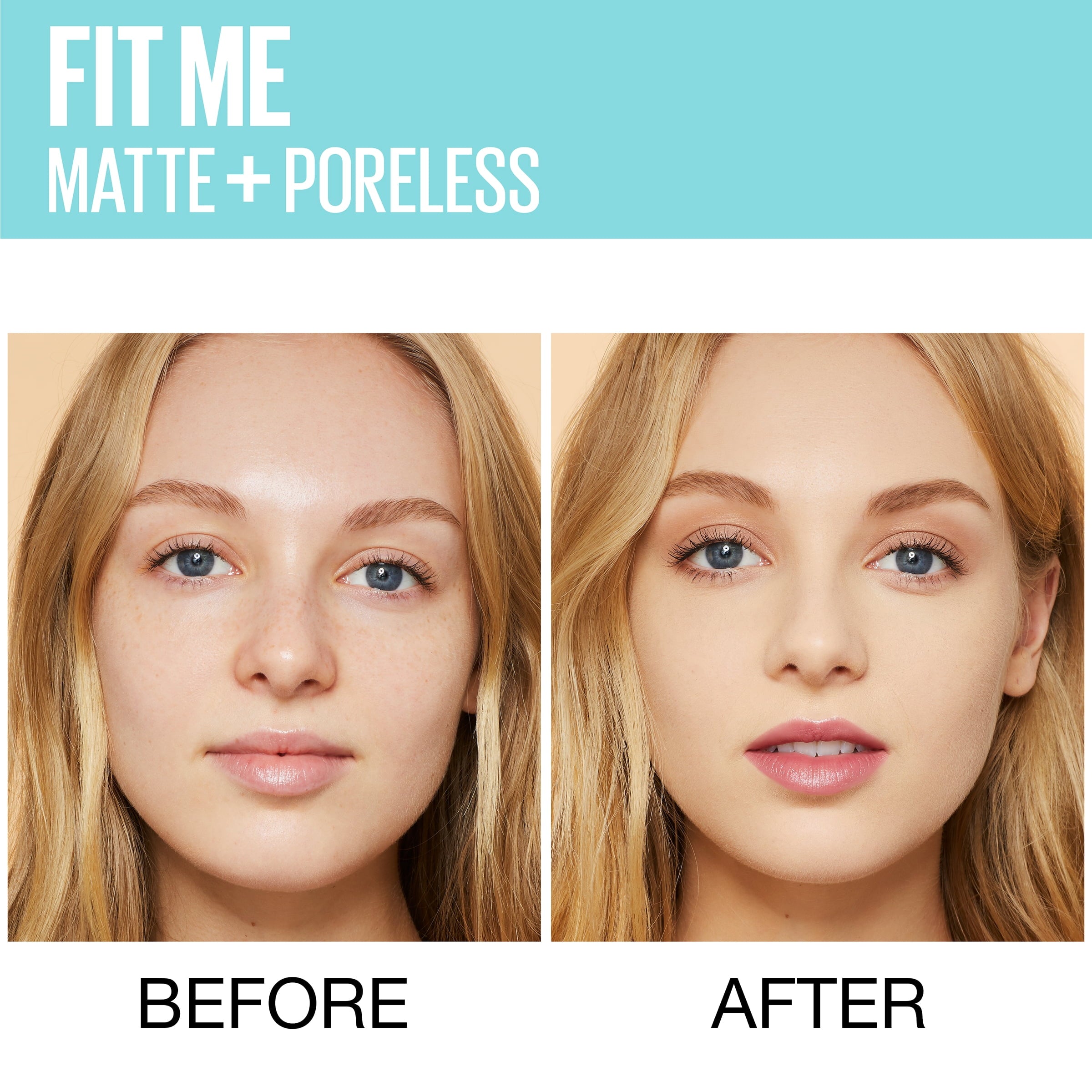 (2 pack) Maybelline Fit Me Matte + Poreless Liquid Foundation Makeup, 112 Natural Ivory, 1 fl oz