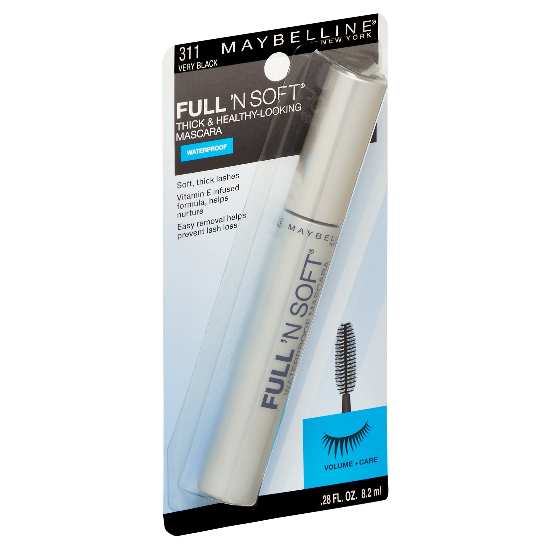 Maybelline Full 'N Soft Waterproof Mascara  0.28 oz