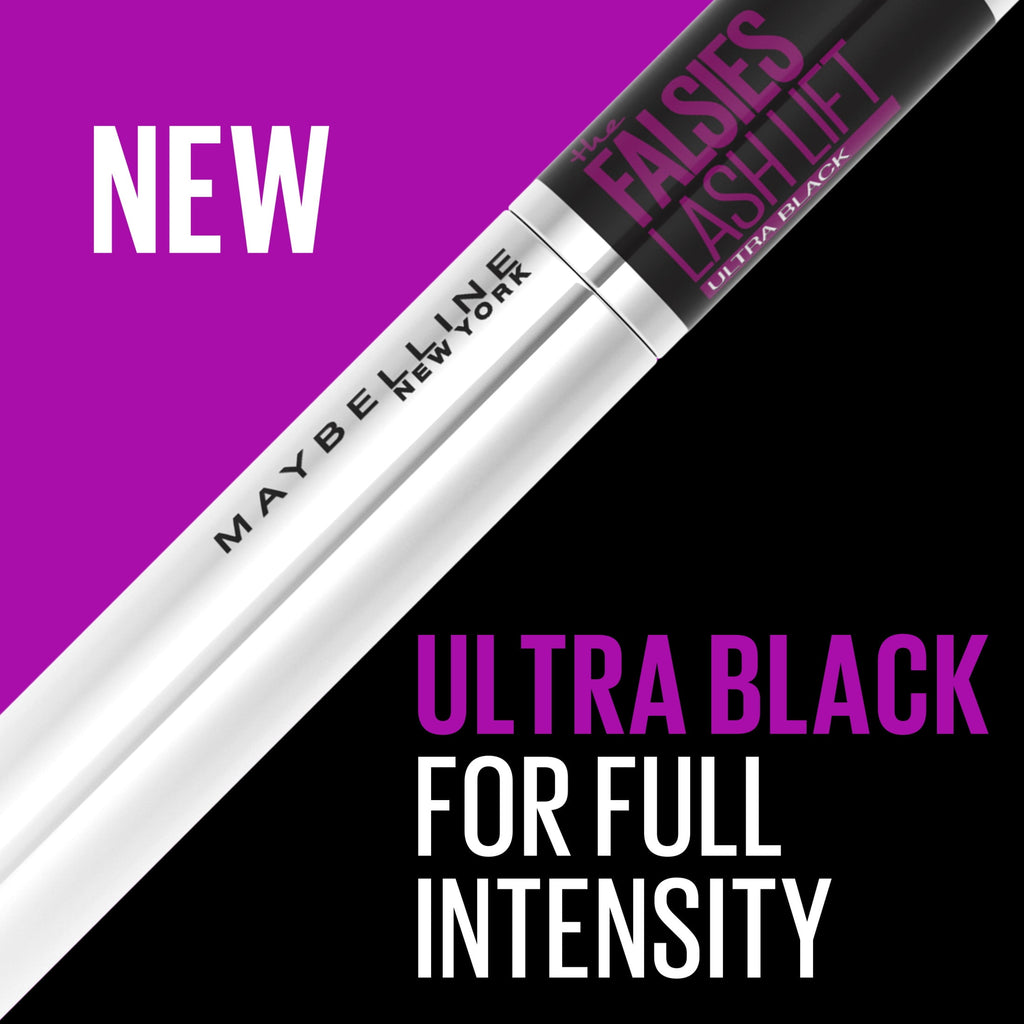 Maybelline The Falsies Lash Lift Washable Mascara, Volumizing and Lengthening Mascara, Ultra Black, 0.32 fl oz