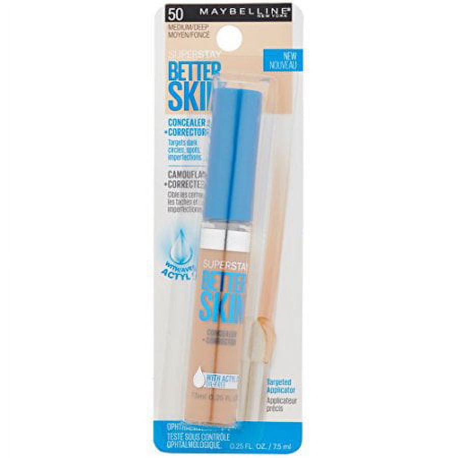 Maybelline New York Super Stay Better Skin Concealer, Medium/Deep