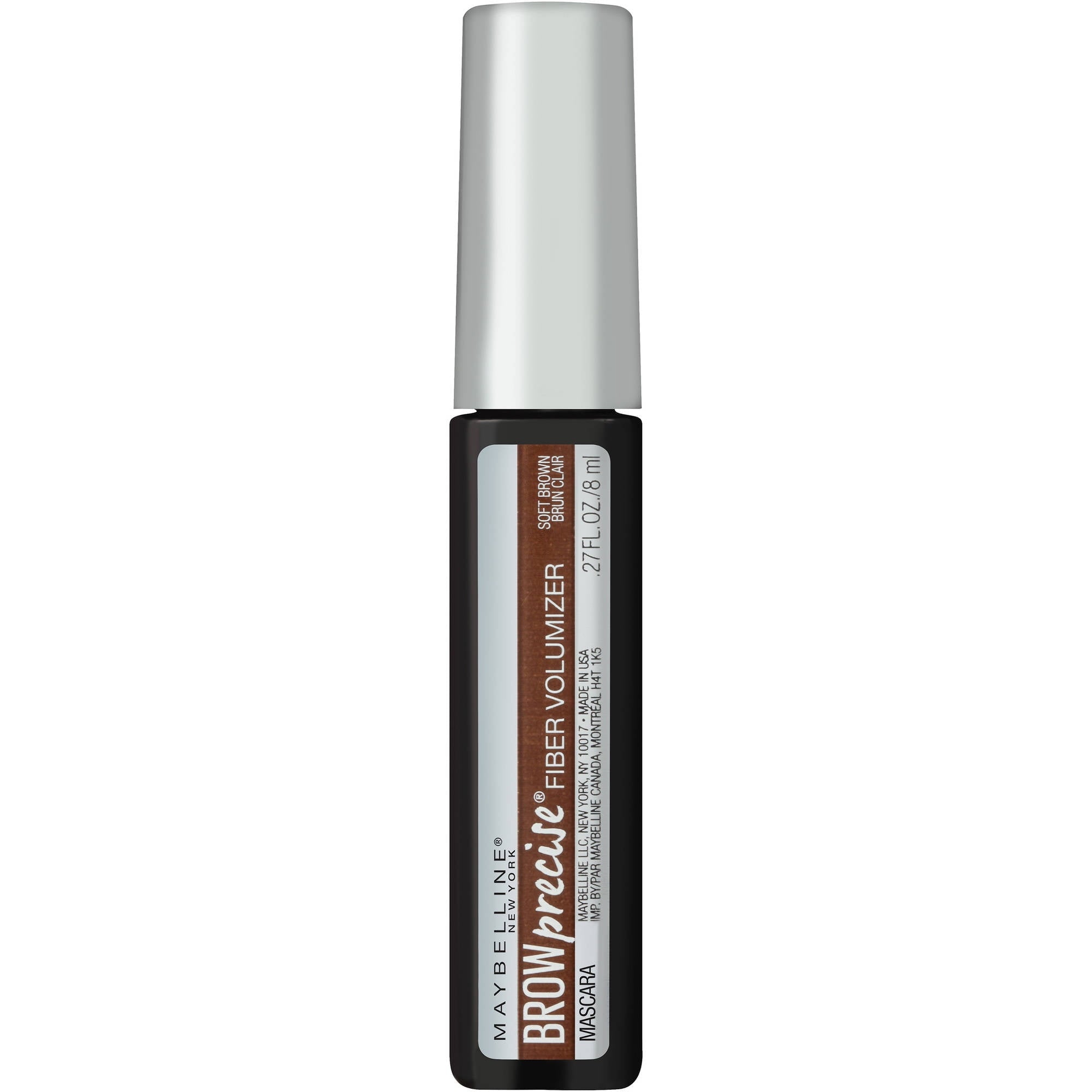 Maybelline Brow Precise Fiber Volumizer Brow Mascara, Soft Brown