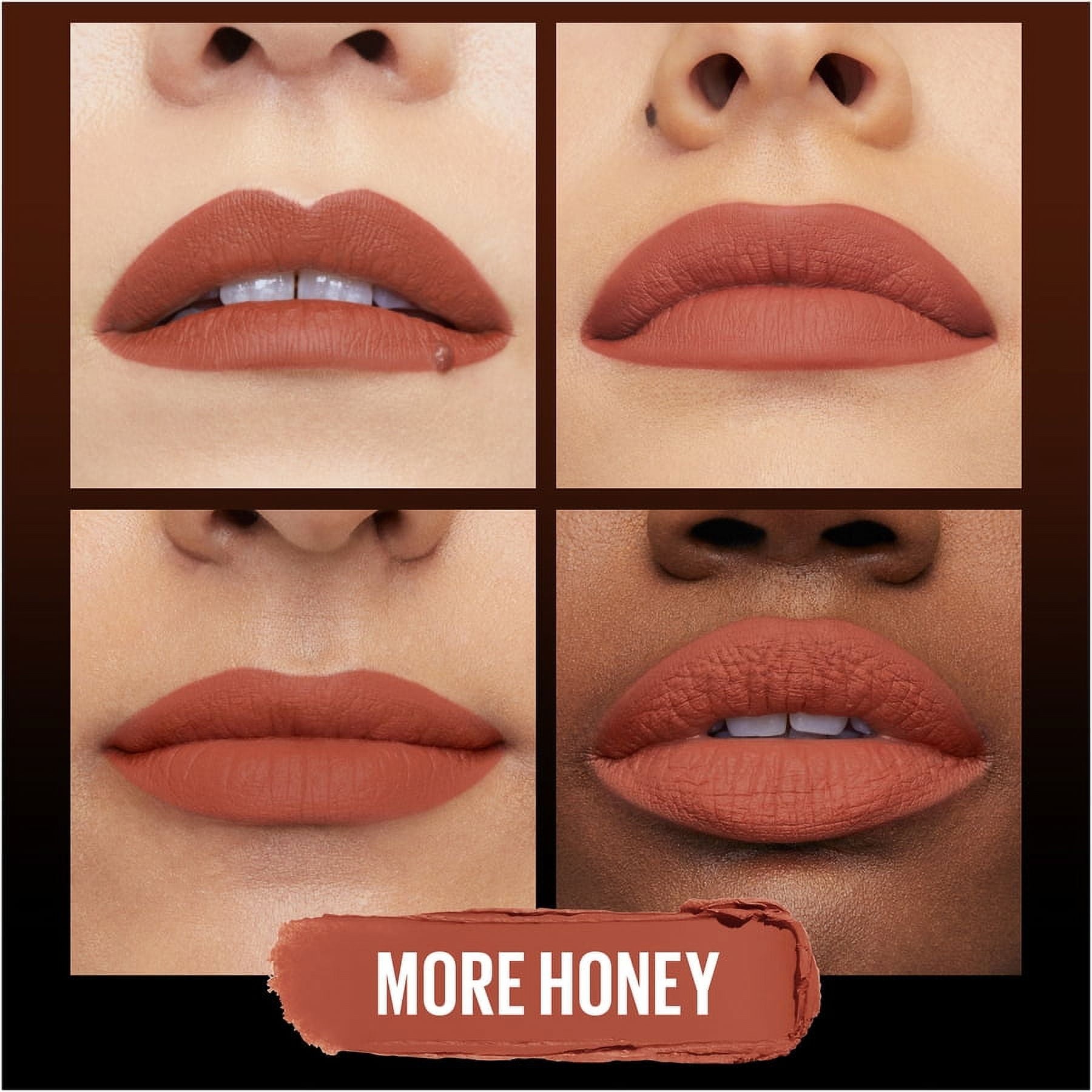 Maybelline Color Sensational Ultimatte Neo-Neutrals Slim Lipstick, More Honey, 0.06 oz.