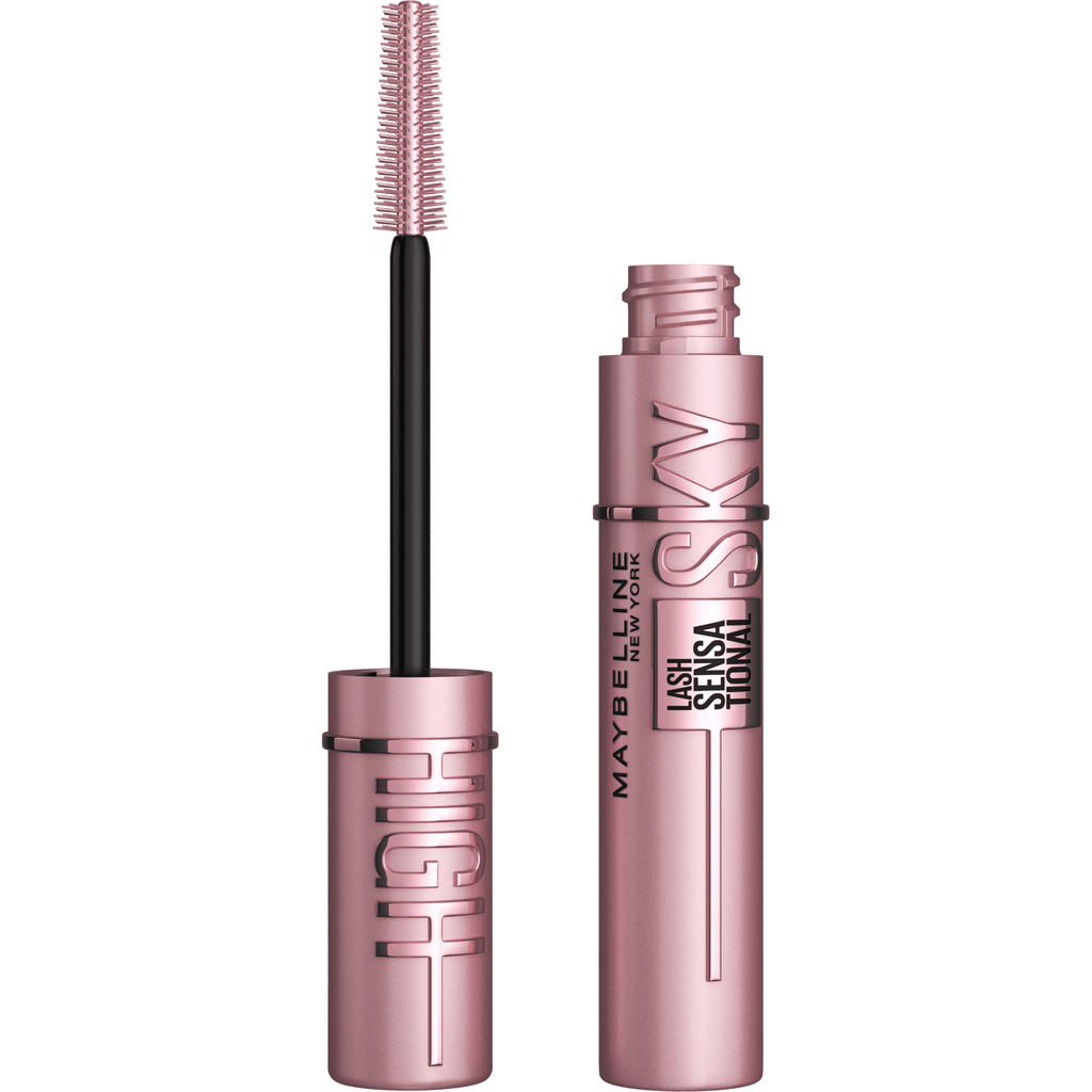 Maybelline Lash Sensational Sky High Mascara + Lifter Lip Gloss Set, Blackest Black