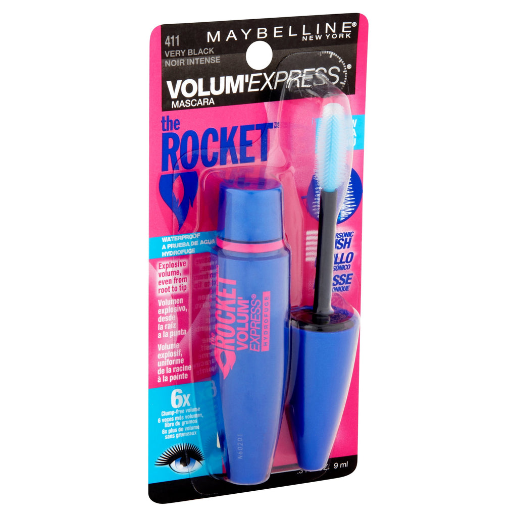 Maybelline Volum' Express The Rocket Waterproof Mascara, Very Black, 0.3 oz