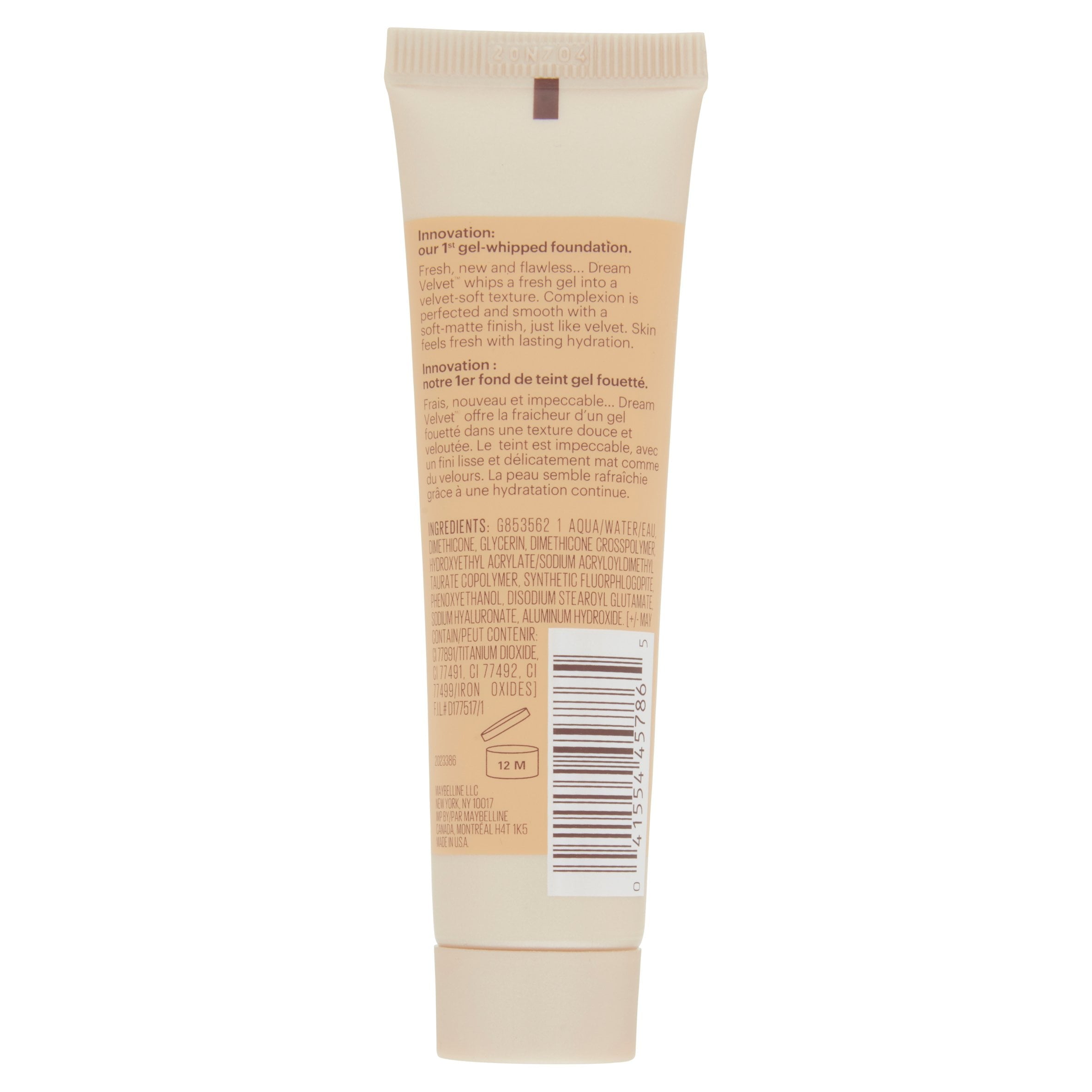 Maybelline New York Dream Velvet Soft-Matte Hydrating Foundation, Sandy Beige, 1 fl oz