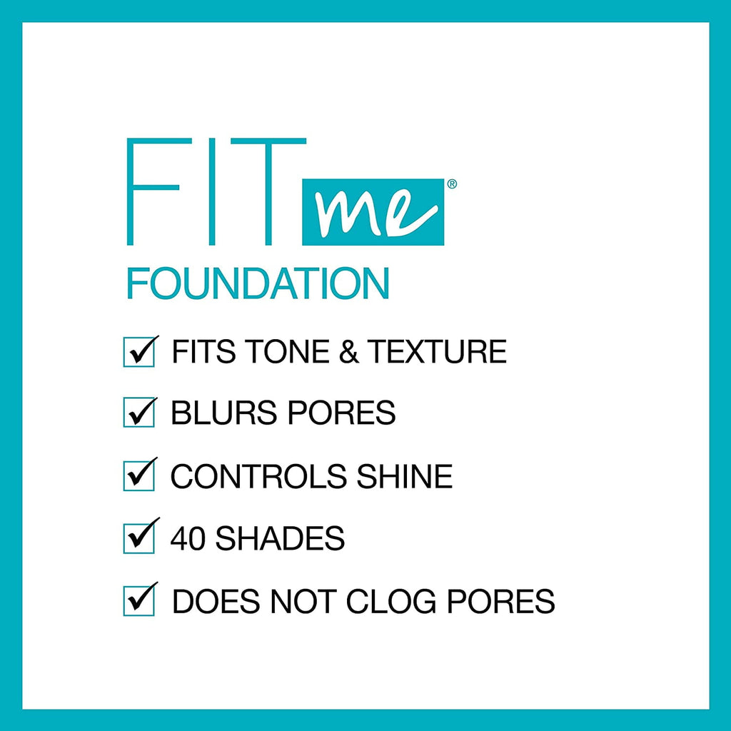 Maybelline Fit Me Matte + Poreless Liquid Foundation, Normal To Oily, 115 Ivory