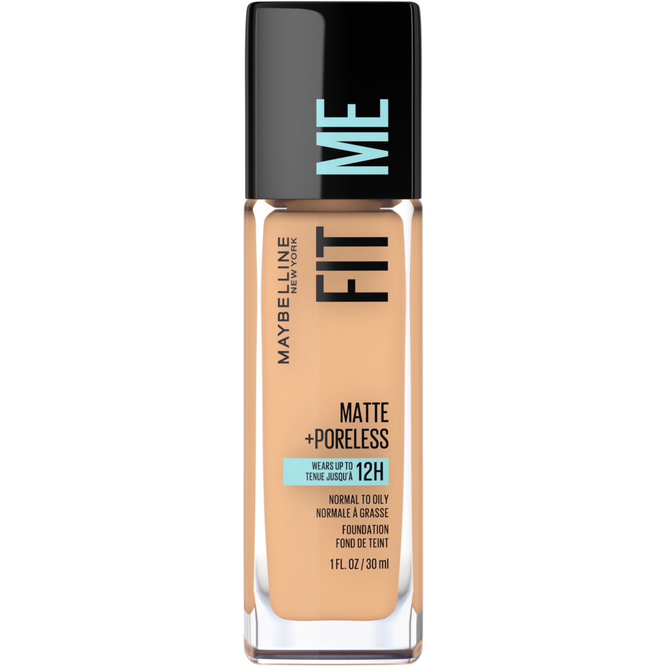 (2 pack) Maybelline Fit Me Matte + Poreless Liquid Foundation Makeup, 230 Natural Buff, 1 fl oz