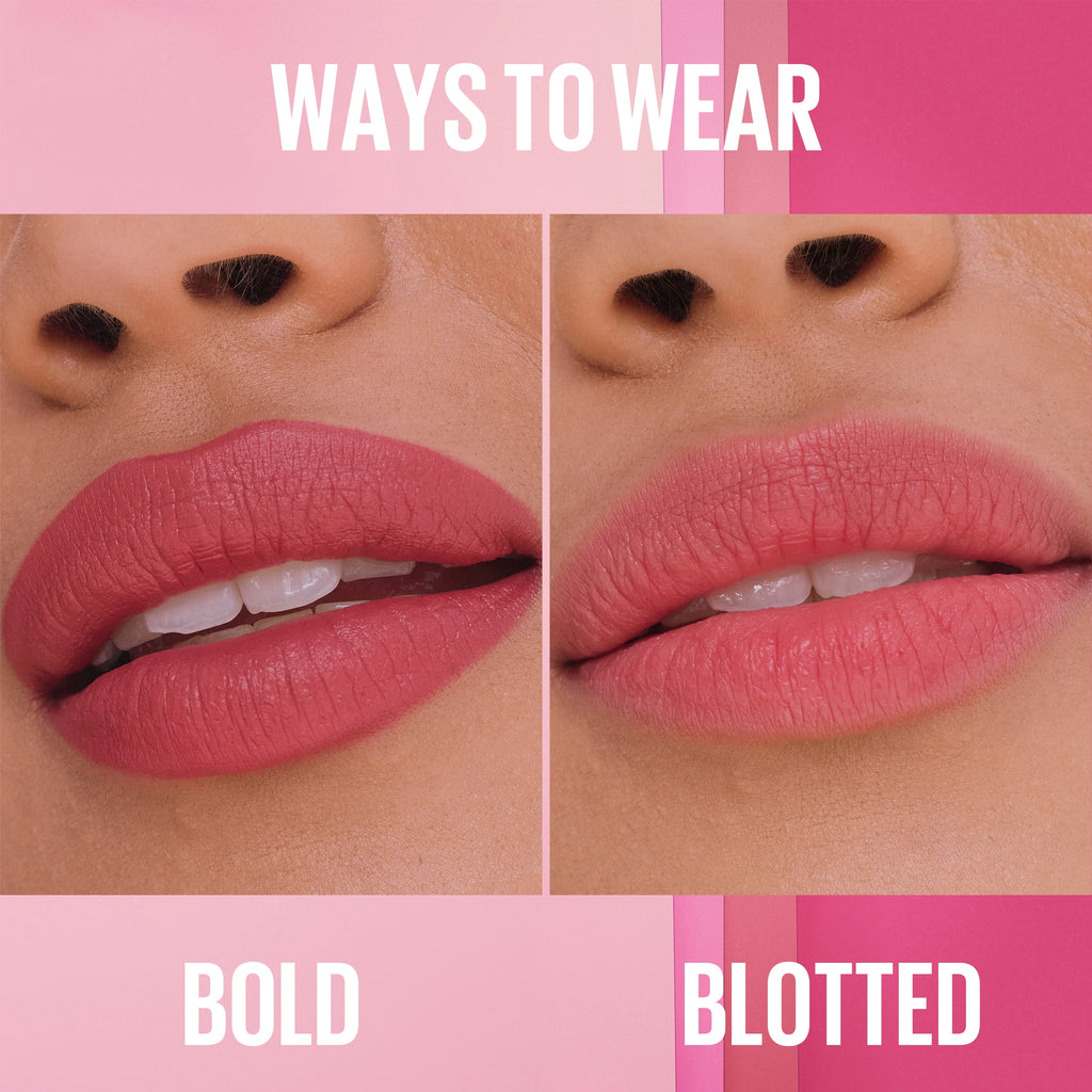 Maybelline Serum Lipstick, Matte Finish, Oil-Blend and Hyaluronic Acid, 001 Crop Top, 0.12 oz