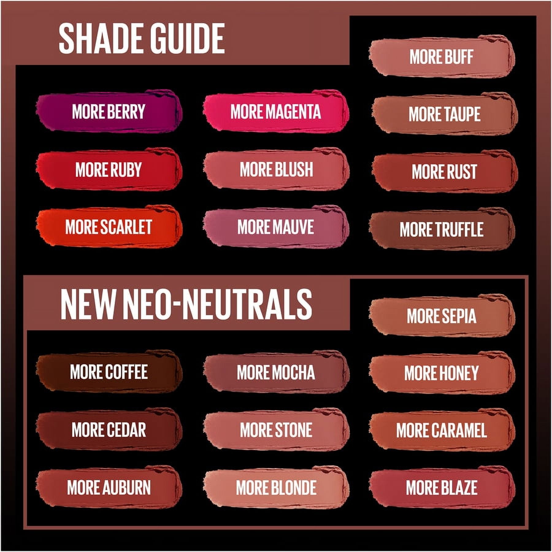 Maybelline Color Sensational Ultimatte Neo-Neutrals Slim Lipstick, More Caramel, 0.06 oz.