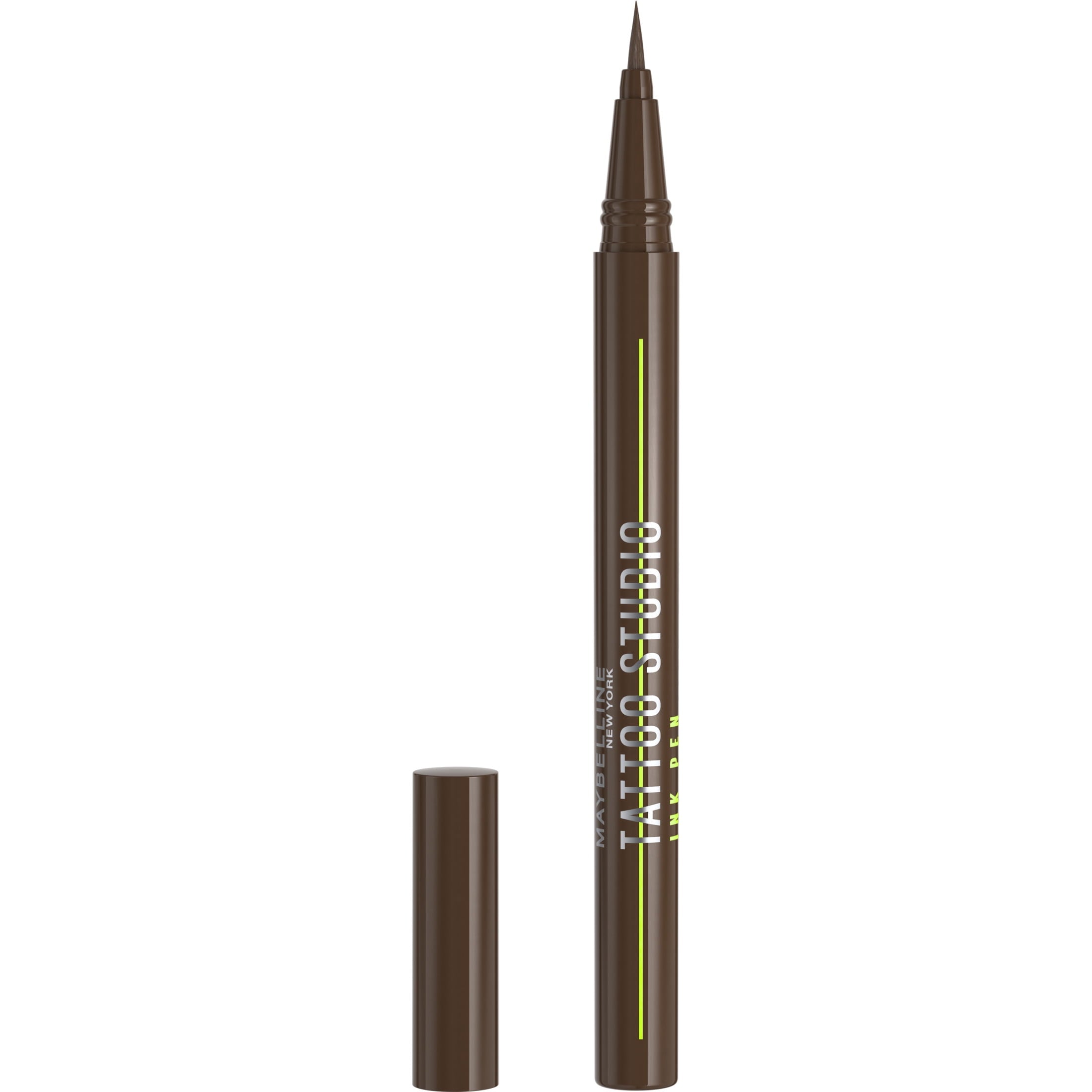 Maybelline Tattoo Studio Ink Pen Waterproof Liquid Eyeliner, Brown, 0.03 fl oz