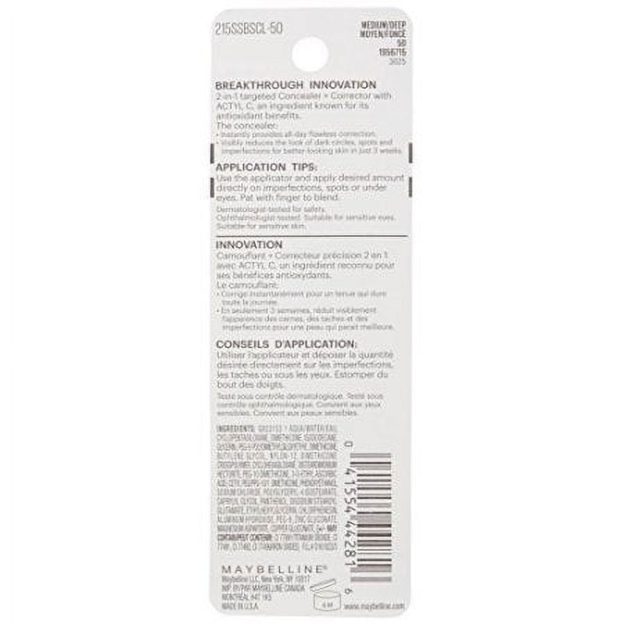 Maybelline New York Super Stay Better Skin Concealer, Medium/Deep