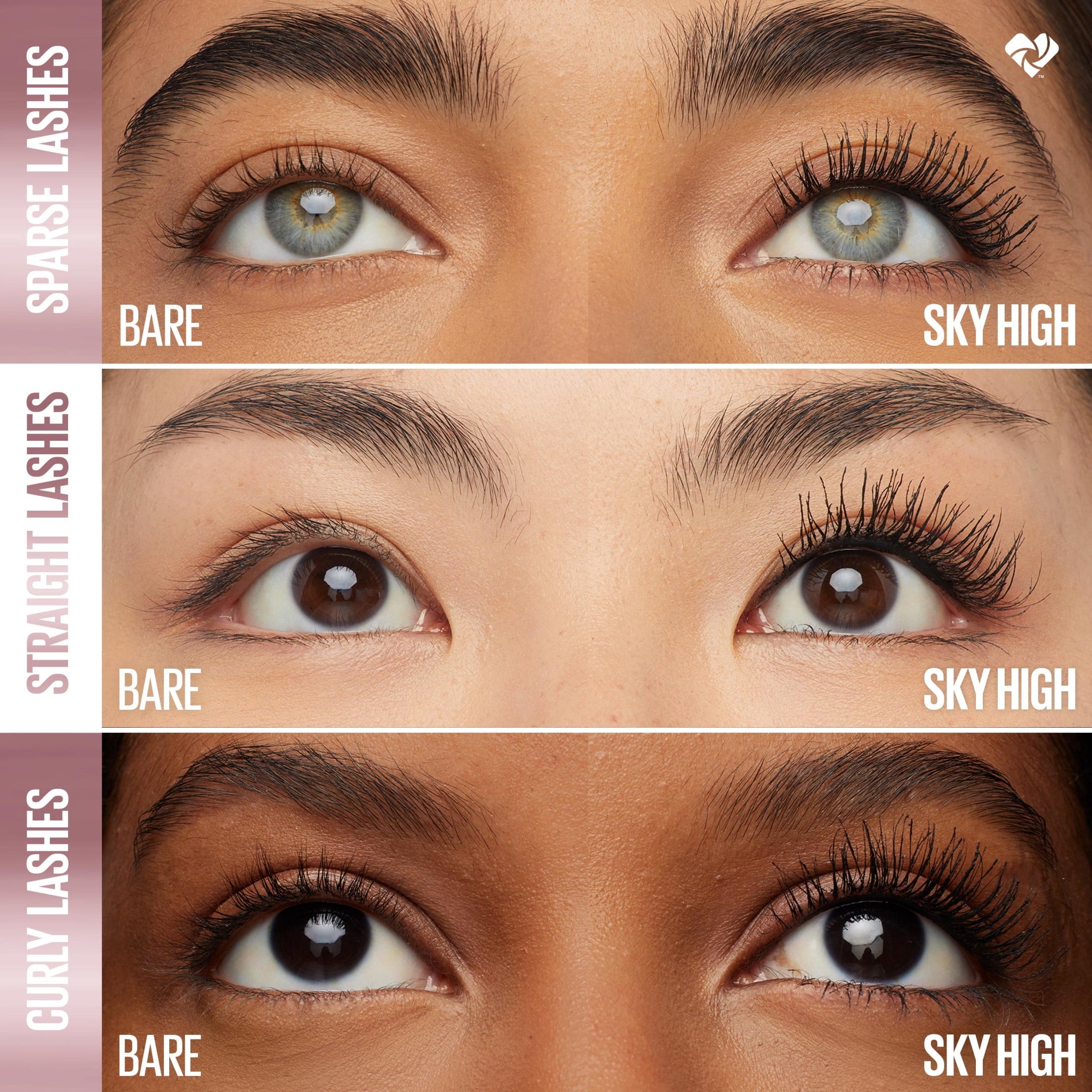 (2 pack) Maybelline Lash Sensational Sky High Waterproof Mascara Makeup, Very Black, 0.2 fl oz