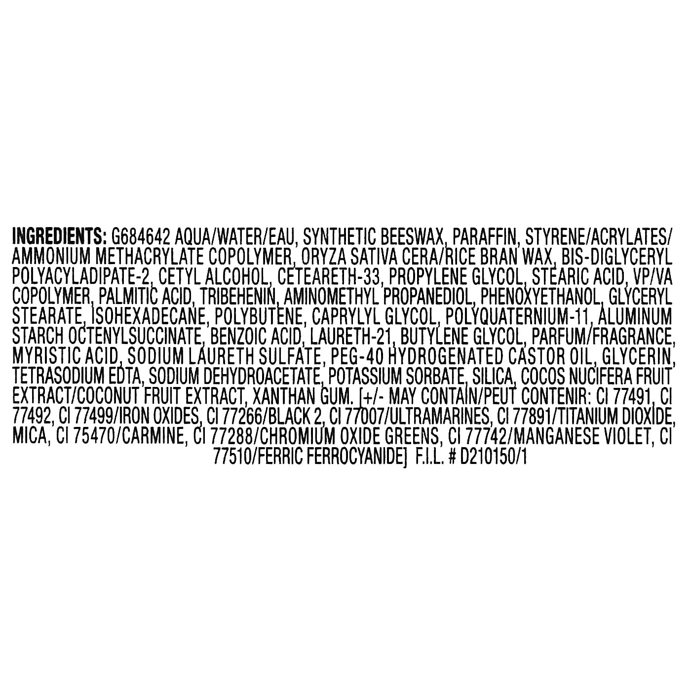 Maybelline Total Temptation Washable Mascara, Very Black