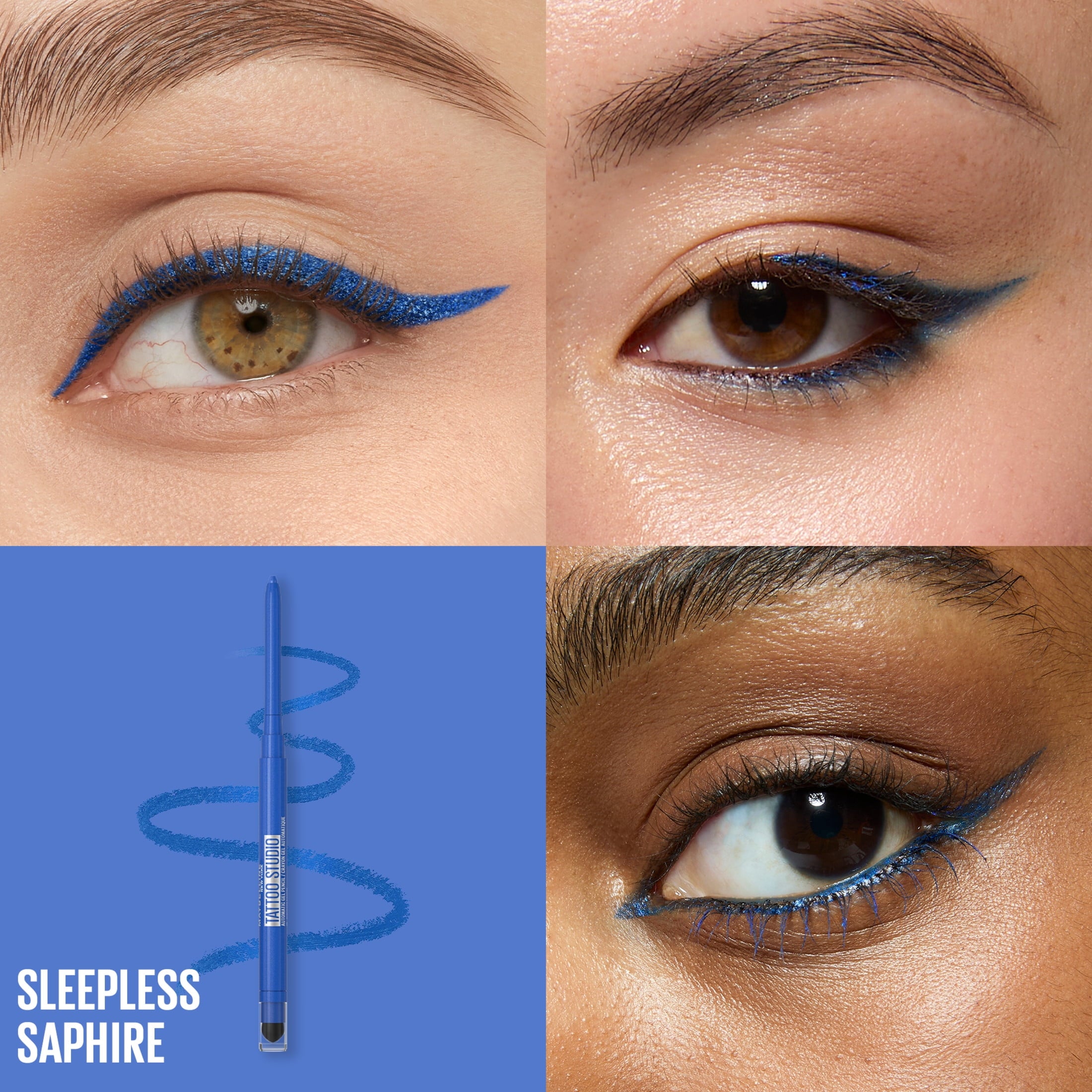 Maybelline Tattoo Studio Gel Waterproof Eyeliner Pencil, Sleepless Sapphire