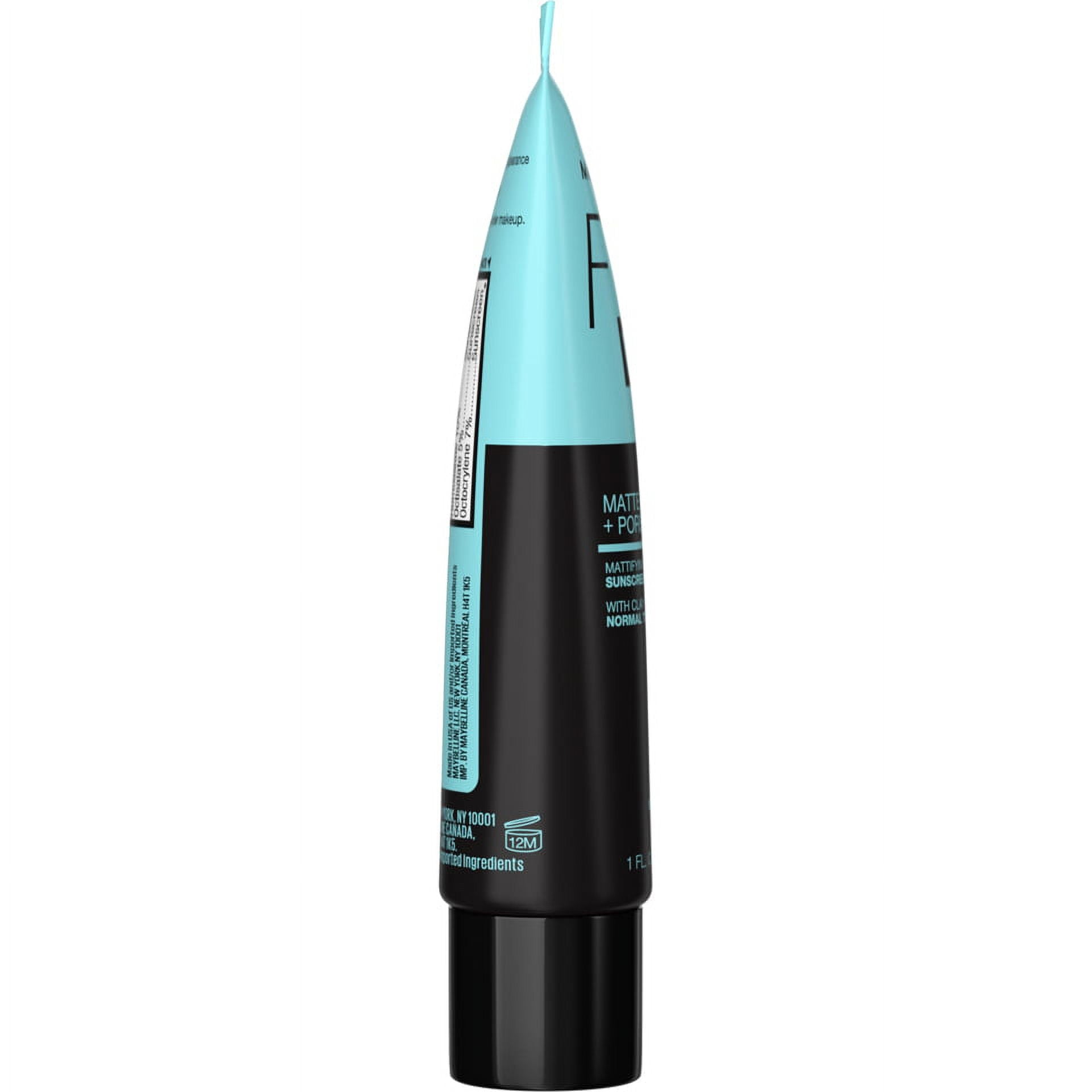 Maybelline Fit Me Matte and Poreless Mattifying Face Primer Makeup, Clear, 1 fl oz