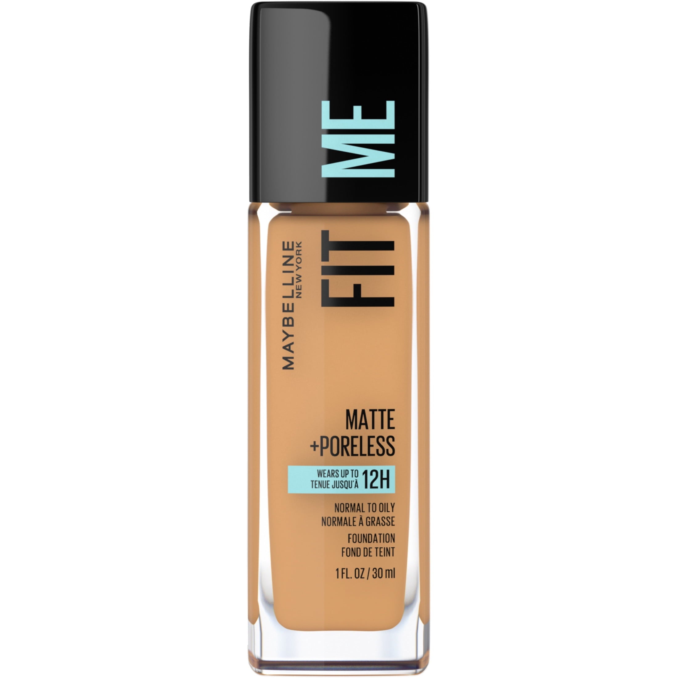 (2 pack) Maybelline Fit Me Matte Liquid Foundation Makeup, 332 Golden Caramel, 1 fl oz