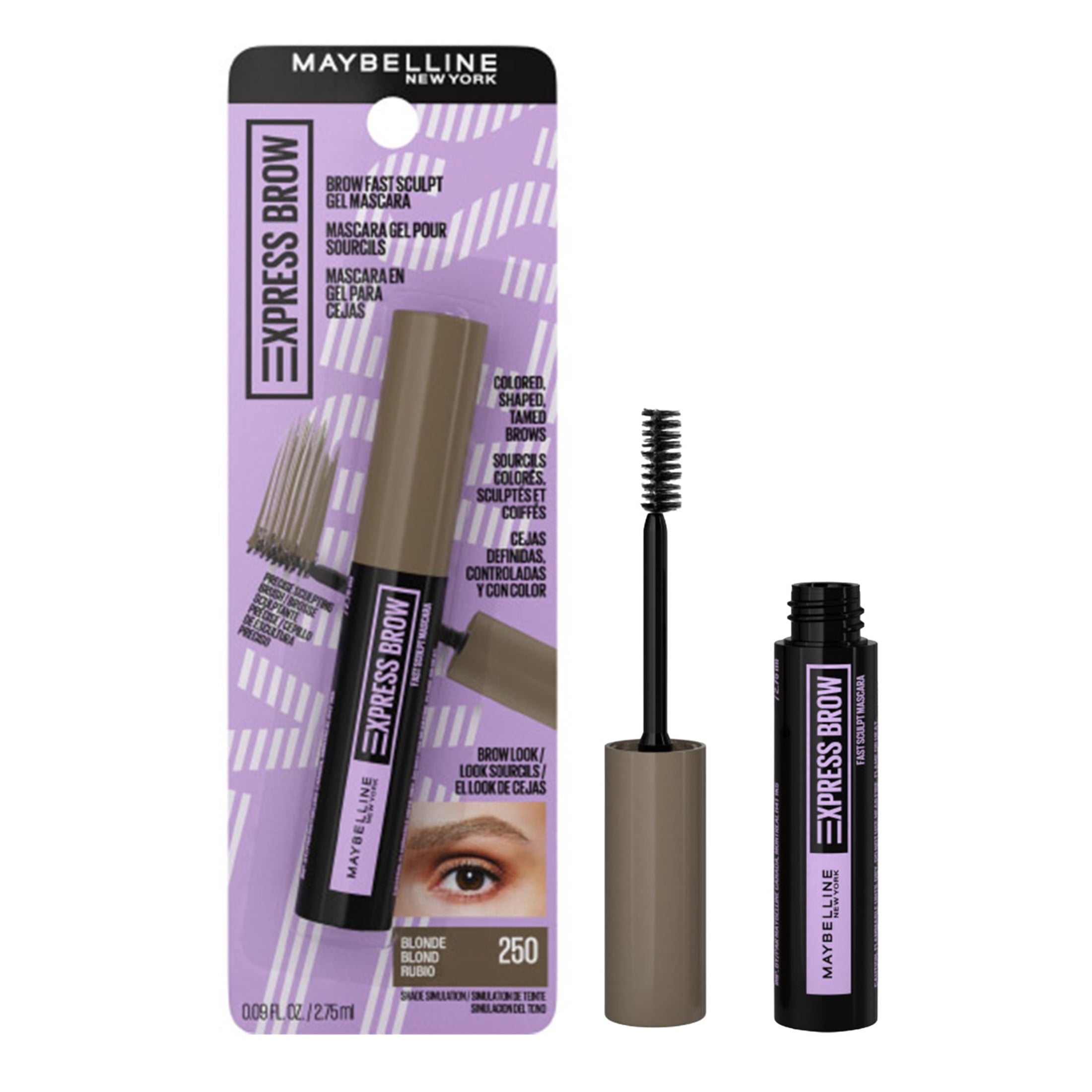 Maybelline Brow Fast Sculpt Eyebrow Gel Mascara, Blonde