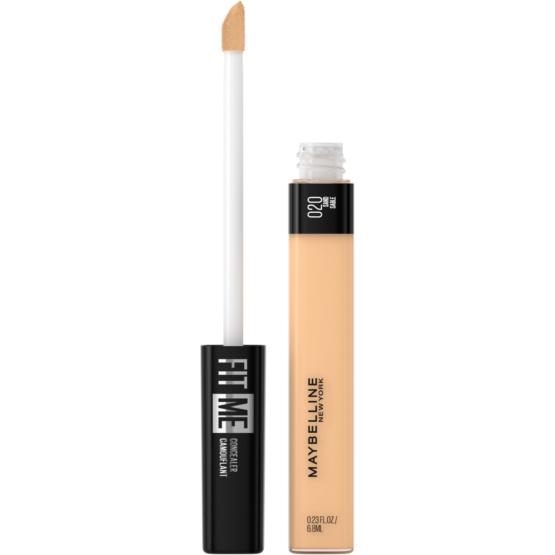 Maybelline Fit Me Liquid Concealer Makeup, Natural Coverage, Oil-Free, Sand, 0.23 fl. oz.