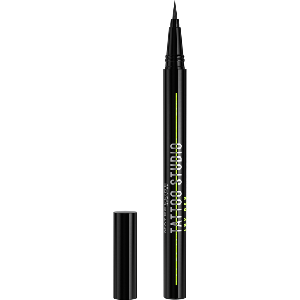 Maybelline Tattoo Studio Ink Pen Waterproof Liquid Eyeliner, Matte Black, 0.03 fl oz