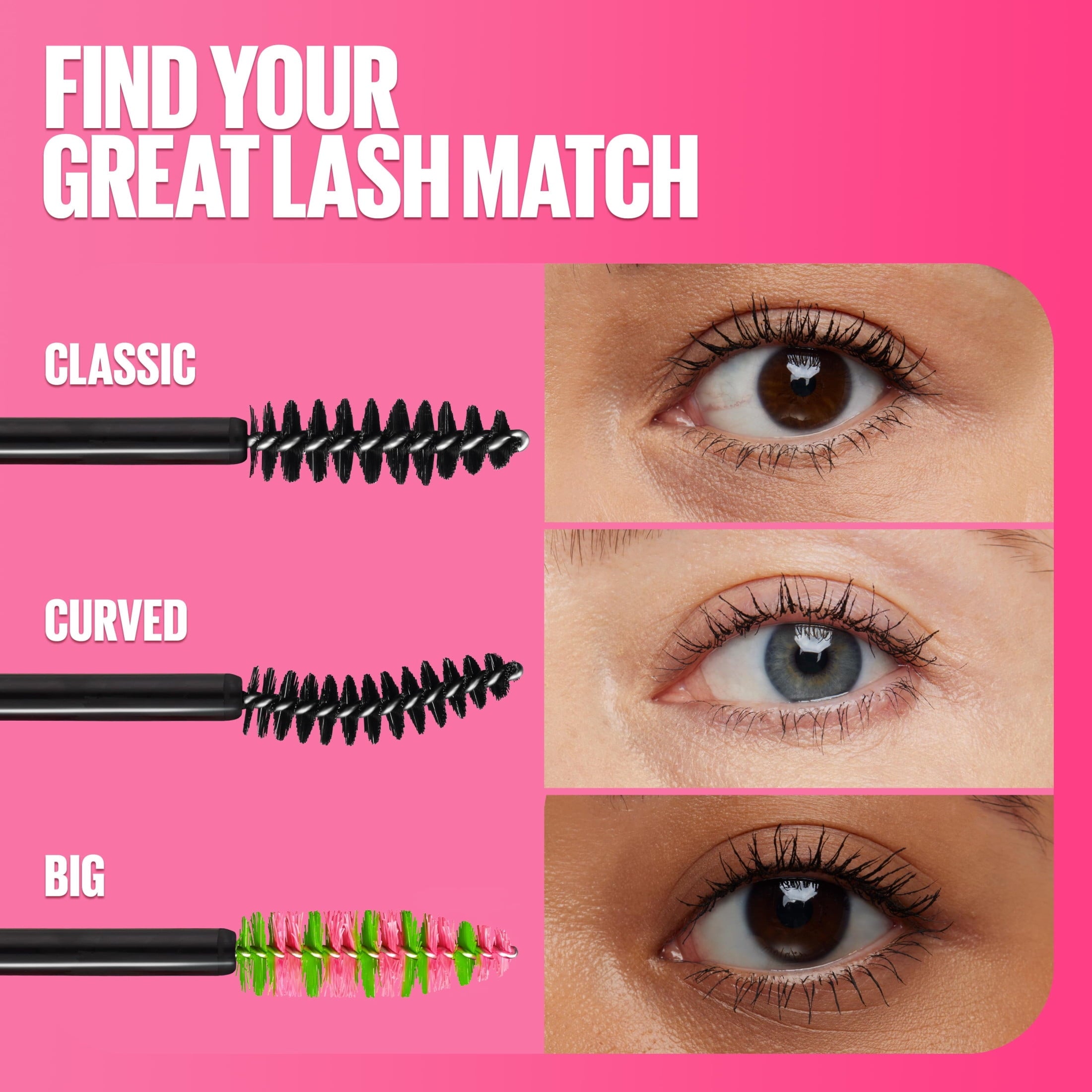 Maybelline Great Lash Curved Brush Washable Mascara, Very Black, 0.43 fl oz