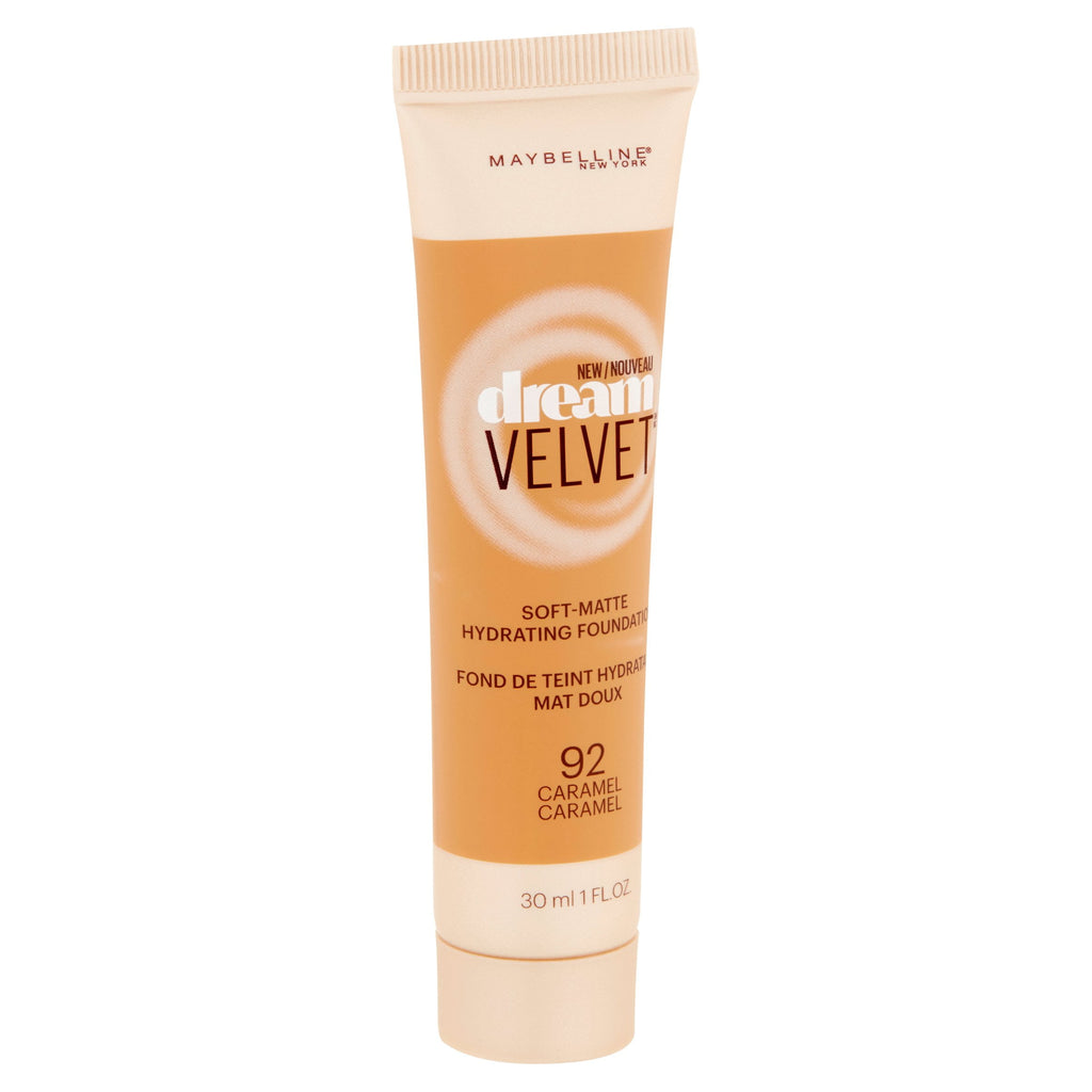 Maybelline New York Dream Velvet Soft-Matte Hydrating Foundation, Caramel, 1 fl oz