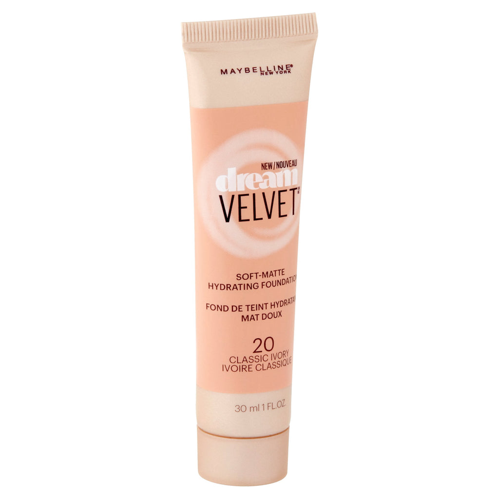 Maybelline Dream Velvet Soft-Matte Hydrating Foundation, Classic Ivory, 1 Fl Oz