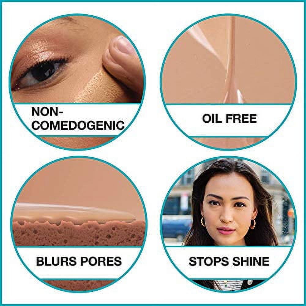 Maybelline Fit Me Matte + Poreless Normal to Oily Liquid Foundation with Clay, 110 Porcelain