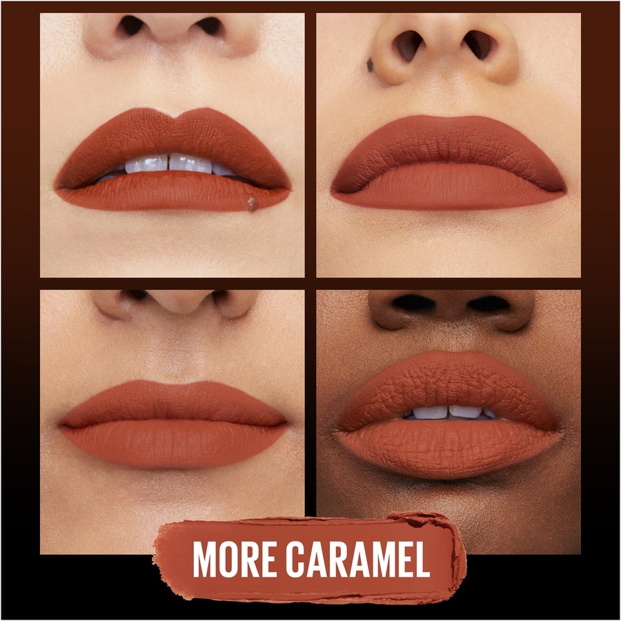 Maybelline Color Sensational Ultimatte Neo-Neutrals Slim Lipstick, More Caramel, 0.06 oz.
