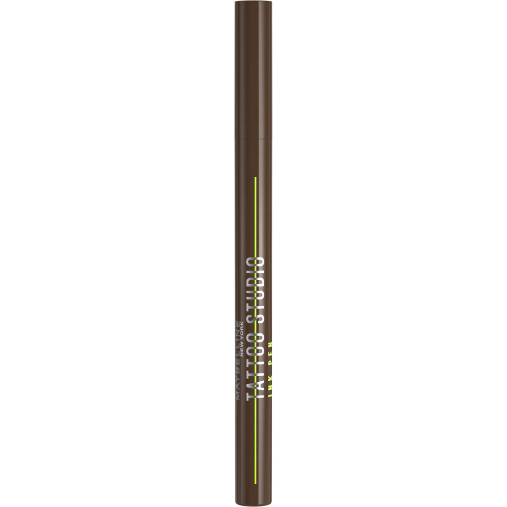 Maybelline Tattoo Studio Ink Pen Waterproof Liquid Eyeliner, Brown, 0.03 fl oz