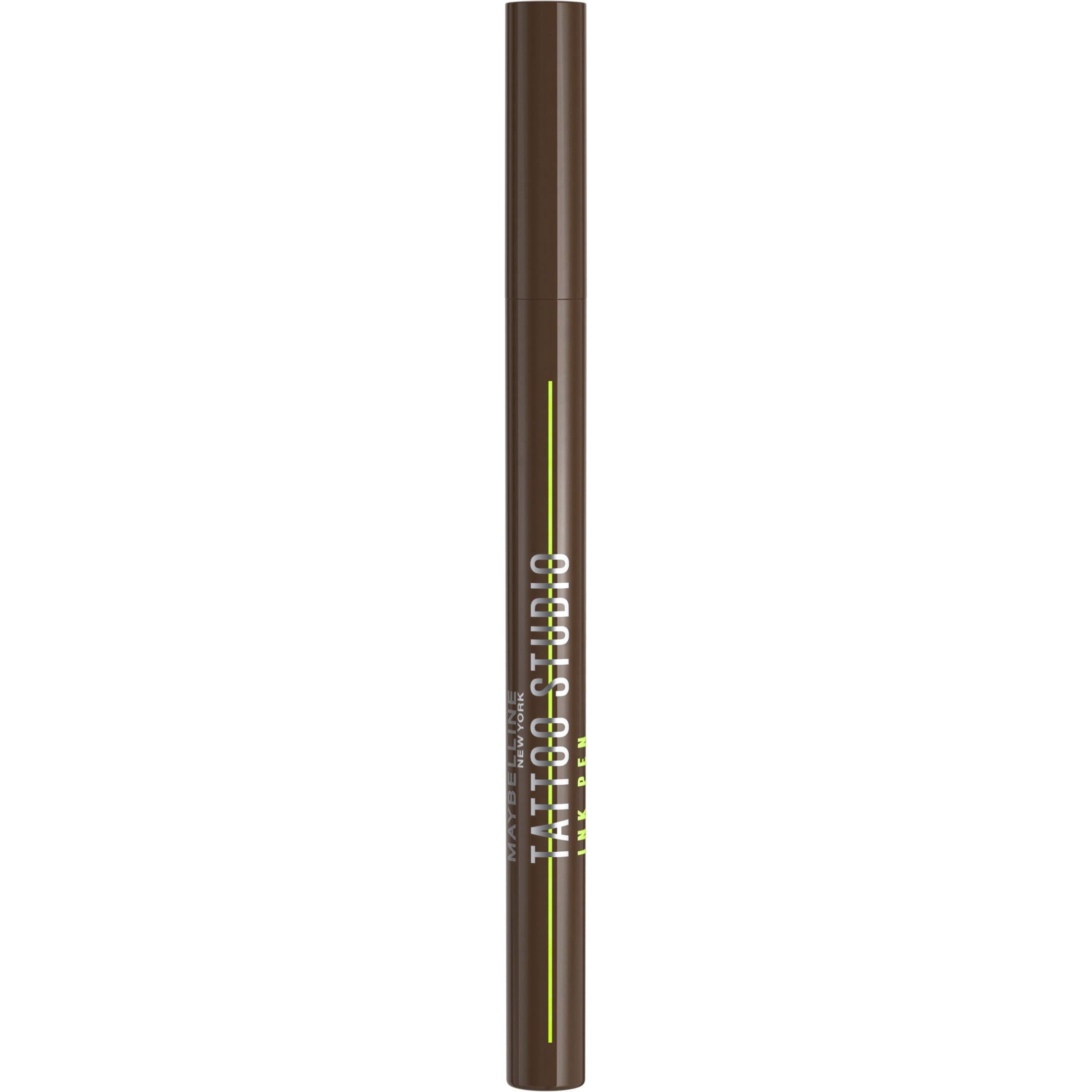 Maybelline Tattoo Studio Ink Pen Waterproof Liquid Eyeliner, Brown, 0.03 fl oz