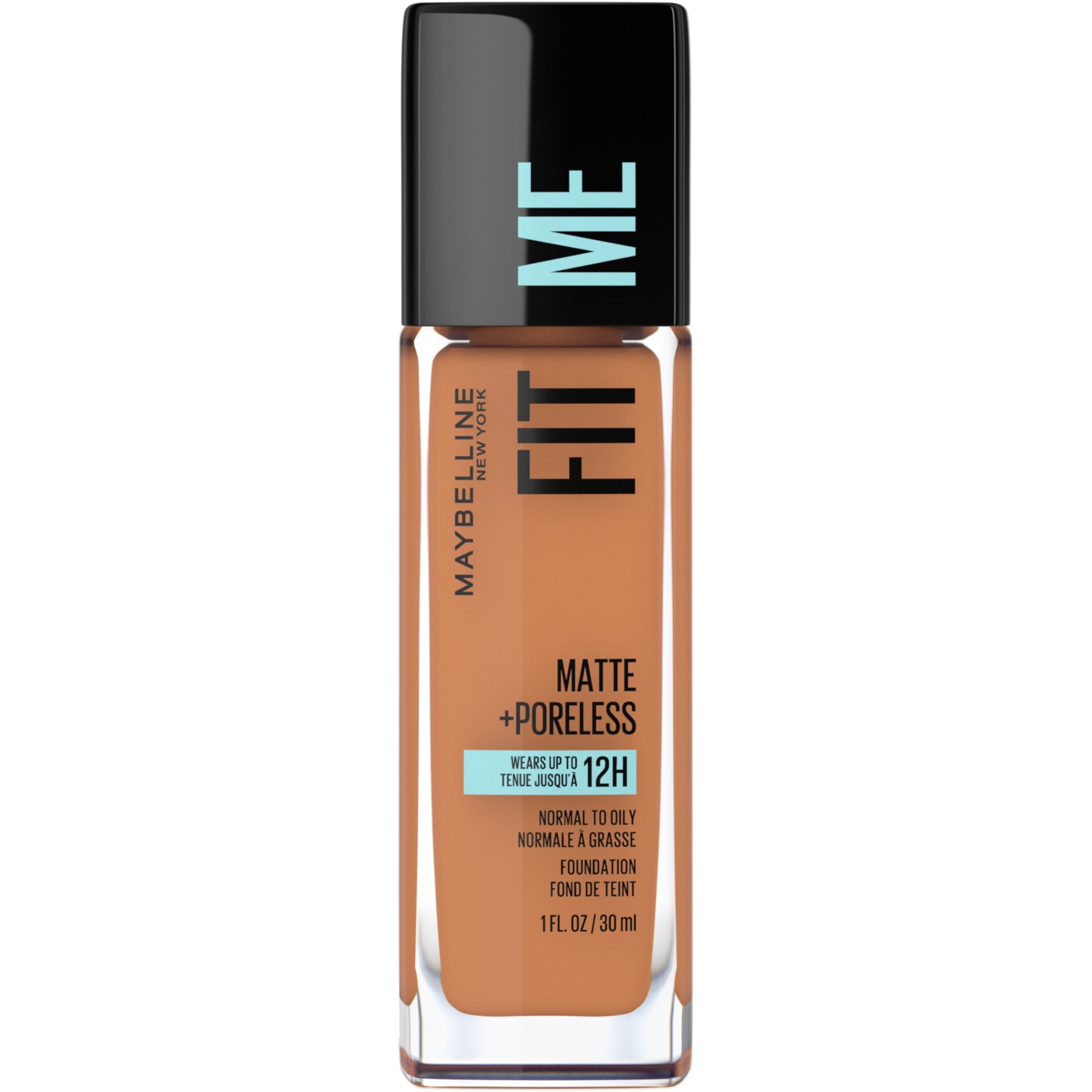 (2 pack) Maybelline Fit Me Matte + Poreless Liquid Foundation Makeup, Classic Tan, 1 fl oz