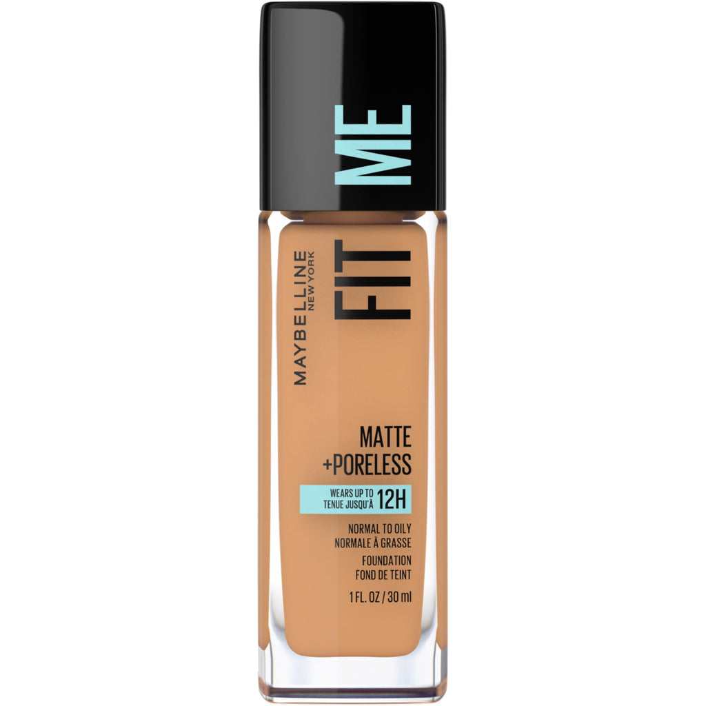 (2 pack) Maybelline New York Fit Me Matte + Poreless Foundation, 330 Toffee, 1.0 fl oz