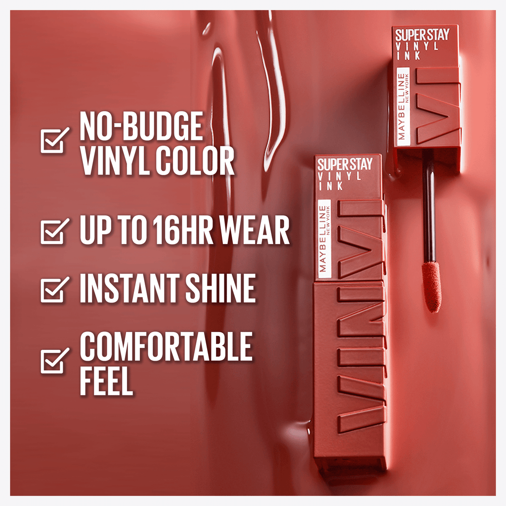 Maybelline Super Stay Vinyl Ink Liquid Lipstick, 90 Dainty