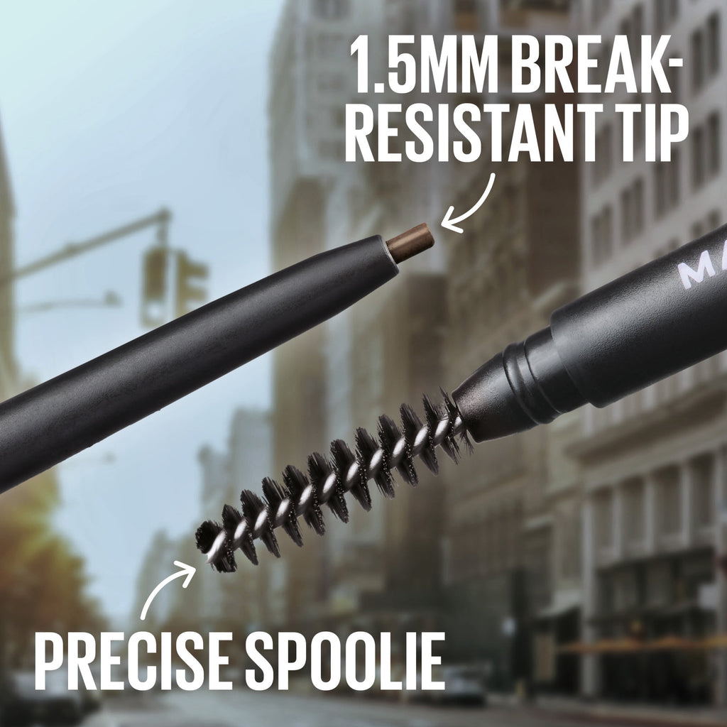 Maybelline Express Brow Ultra Slim Pencil Eyebrow Makeup, Precision Tip, Ash Brown, 0.003 fl oz