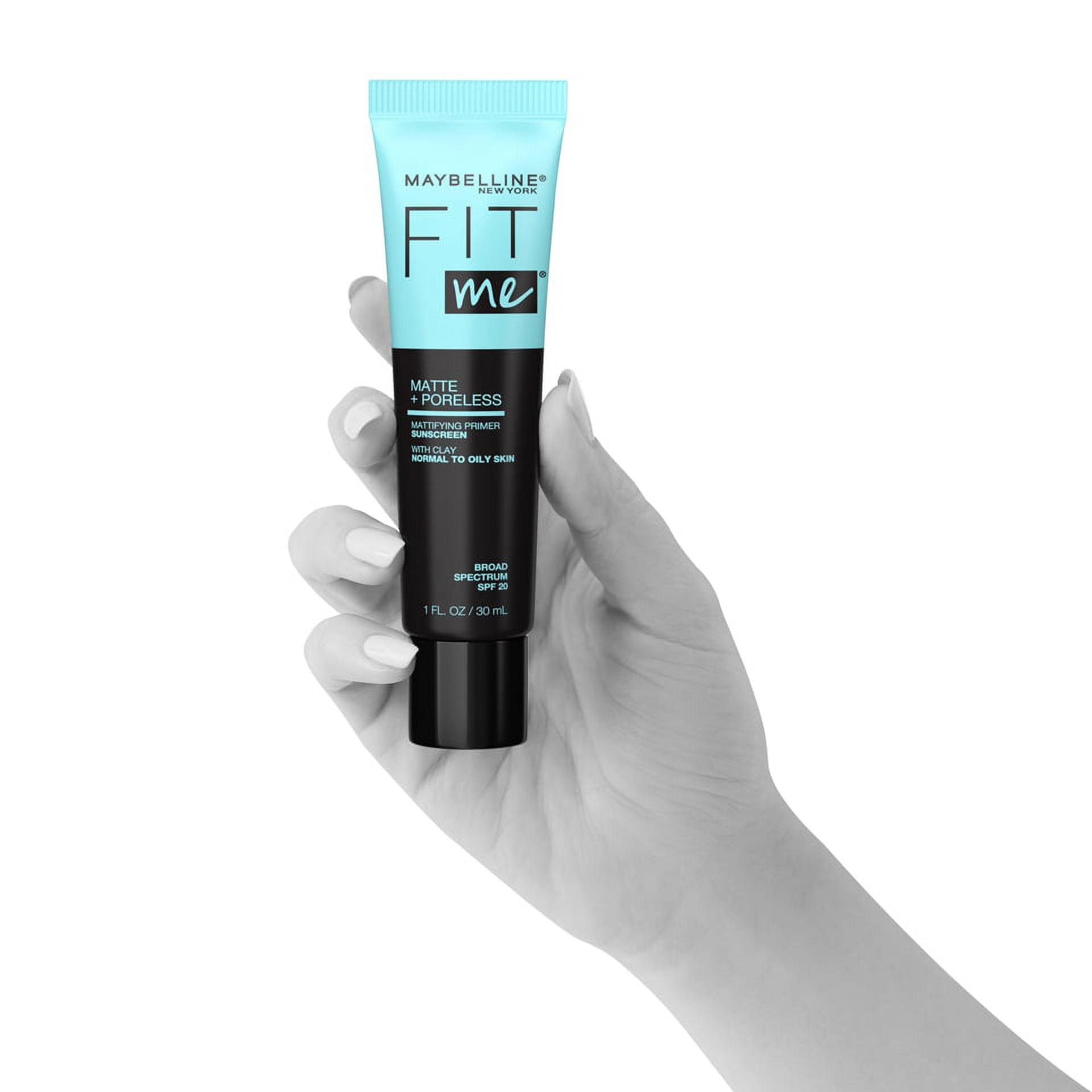 Maybelline Fit Me Matte and Poreless Mattifying Face Primer Makeup, Clear, 1 fl oz
