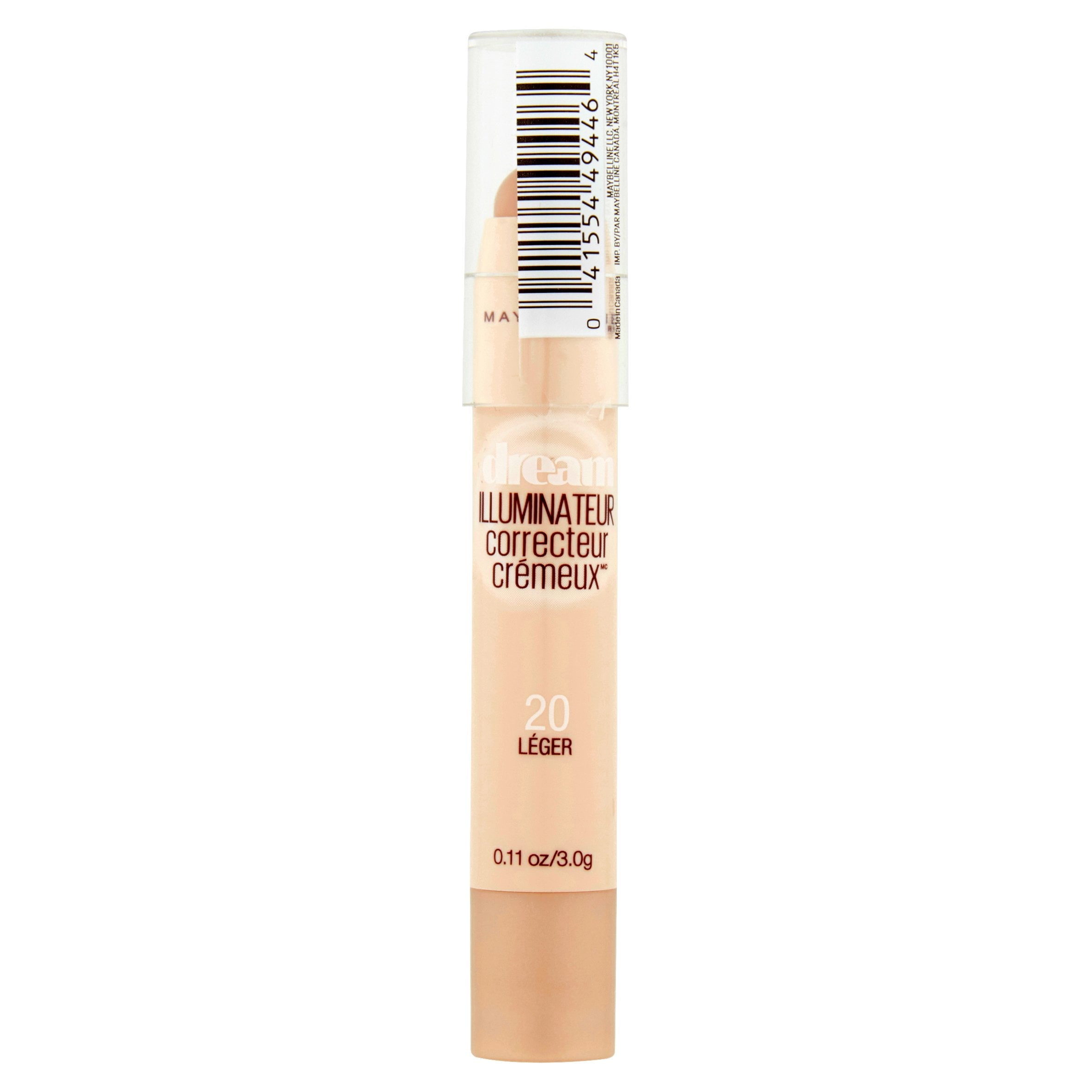 Maybelline Dream Brightening Creamy Concealer, 20 Light, 0.11 oz.