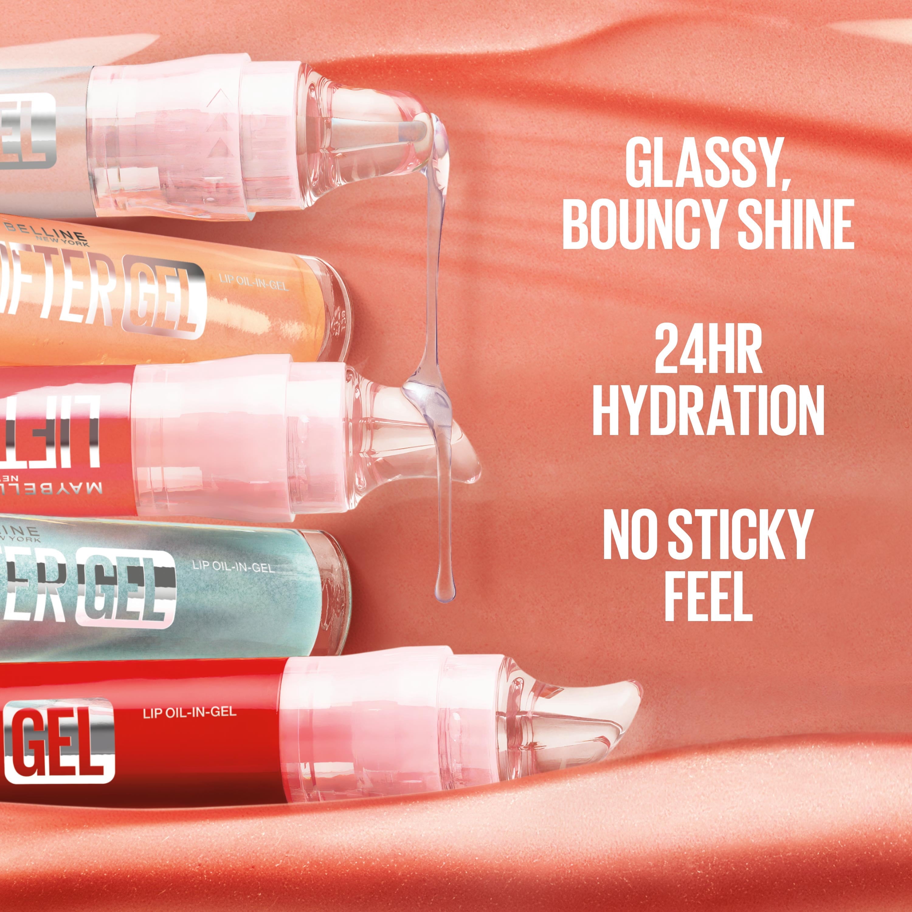 Maybelline Lifter Oil-in-Gel Lip Gloss with Hyaluronic Acid, Vanilla Horchata, 0.22 fl oz