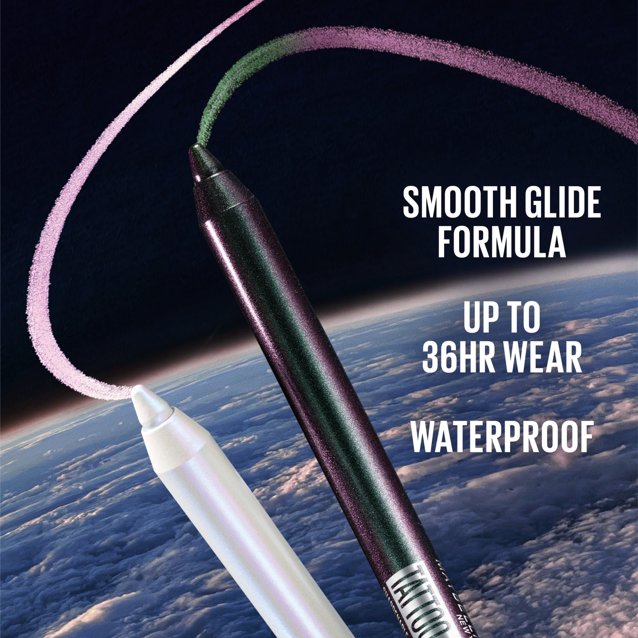 Maybelline Tattoo Studio Sharpenable Gel Pencil, Waterproof Eyeliner, Aurora FLip, 0.04 oz